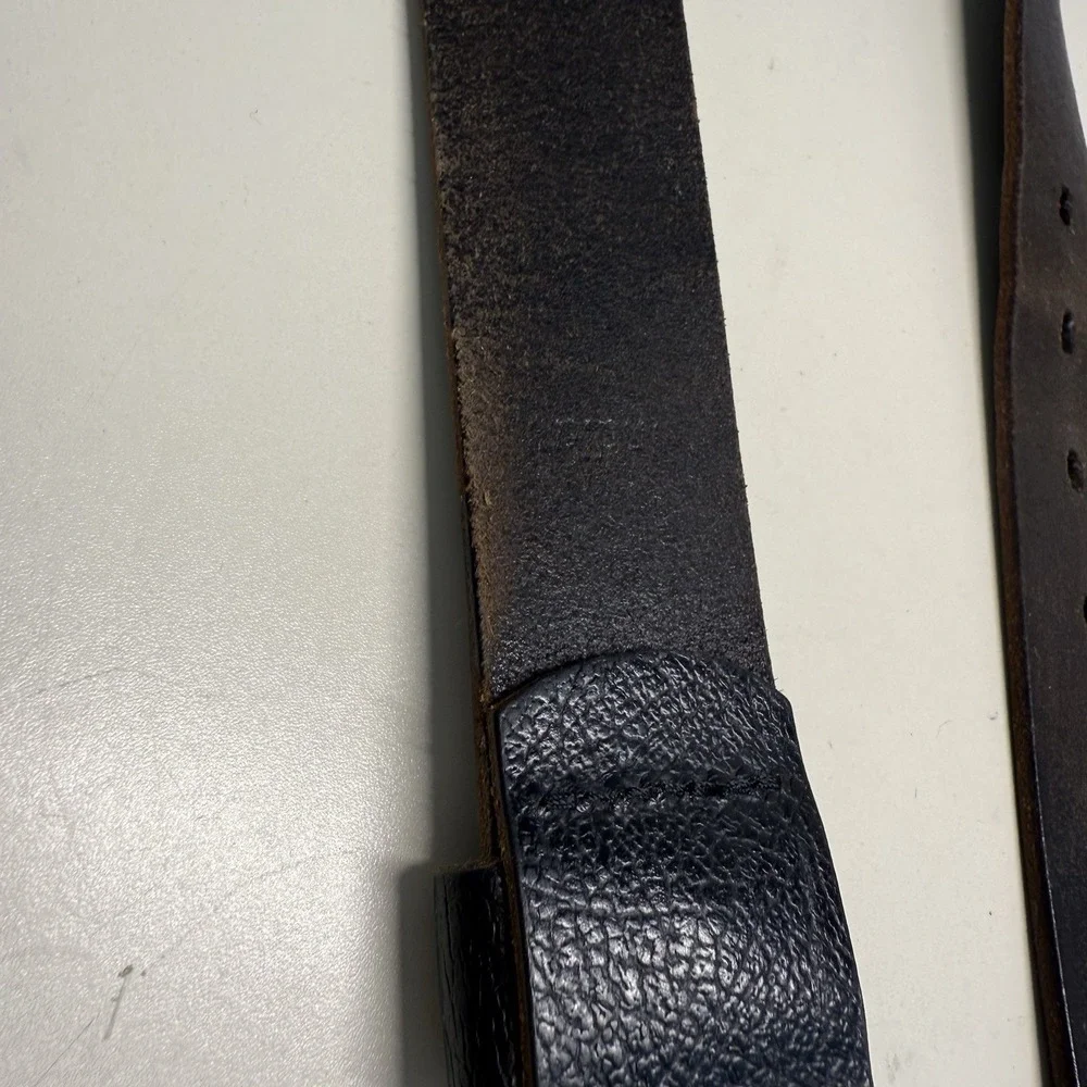 Timberland Leather Belt -Men's Genuine Leather Belt Black Size 38 1,3/8 In Wide
